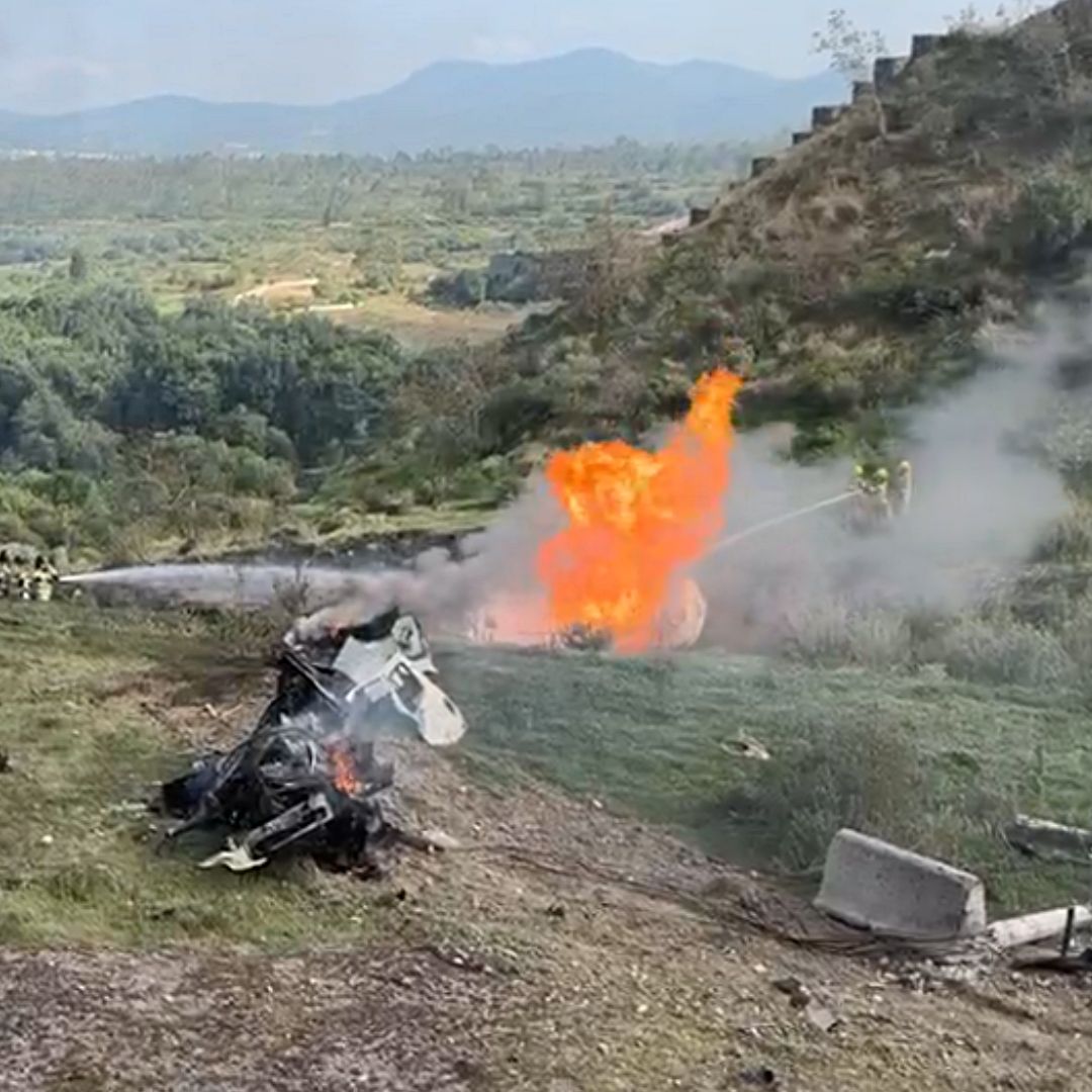 Vuelca y Explota Pipa con Gas LP sobre la Carretera México-Veracruz. Foto: Gobierno de Edomex